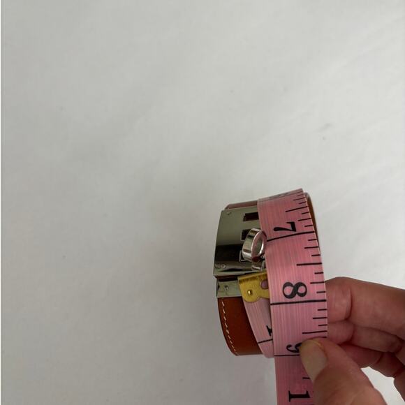 Hermes Kelly Dog Wrap Bracelet Brown Leather - Picture 7 of 8